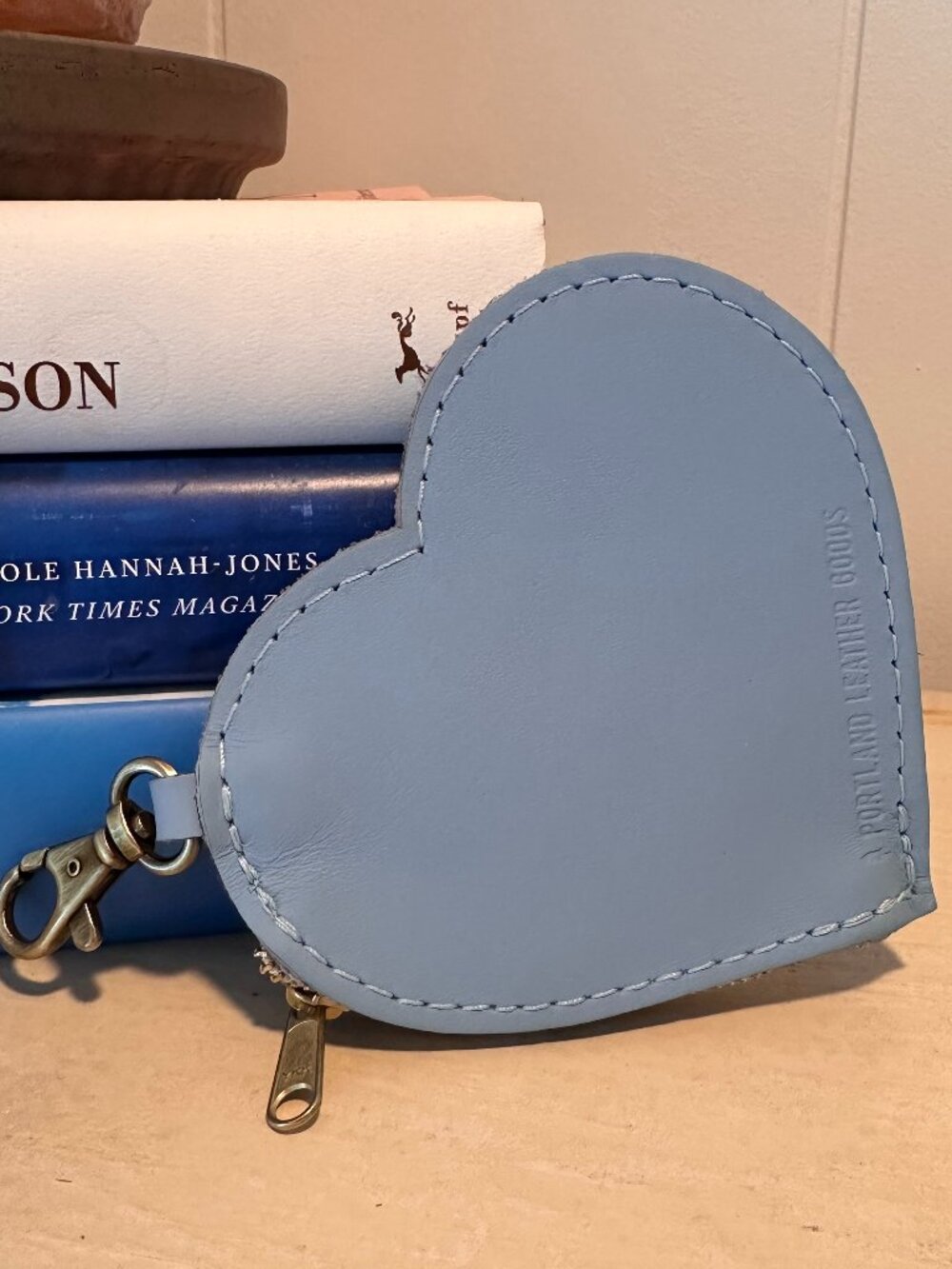 Portland Leather Heart Shaped Pouch